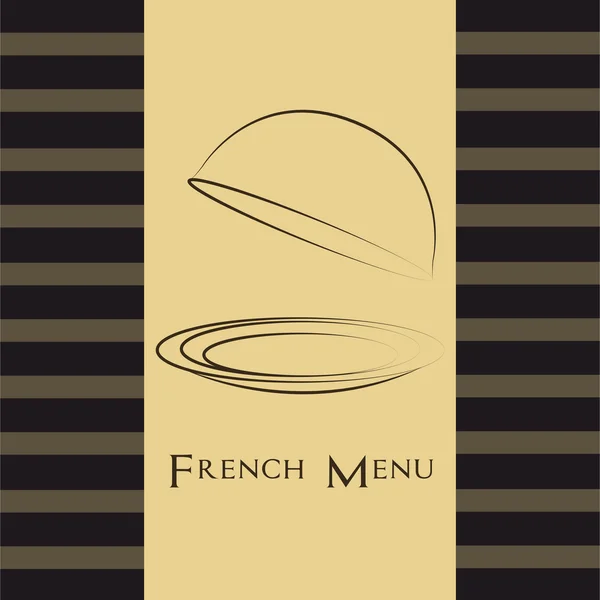 Menu francês —  Vetores de Stock