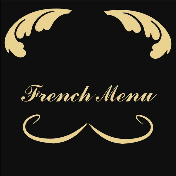 Menú francés — Vector de stock