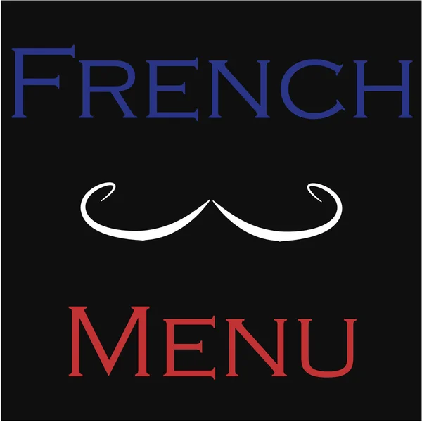 Menu Français — Image vectorielle