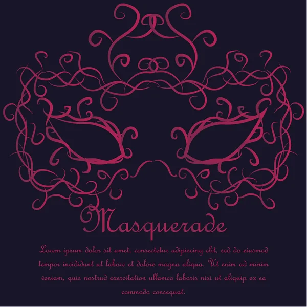 Maskerade — Stockvector