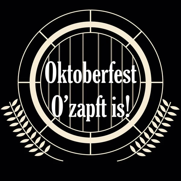 Oktoberfest — Vettoriale Stock