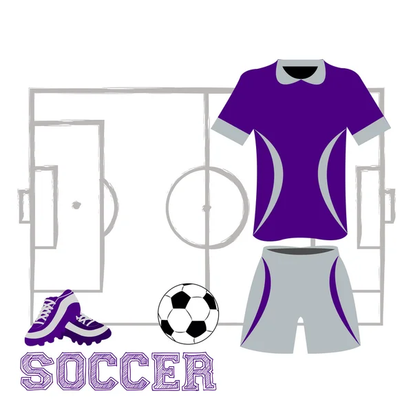 Uniforme sportif — Image vectorielle