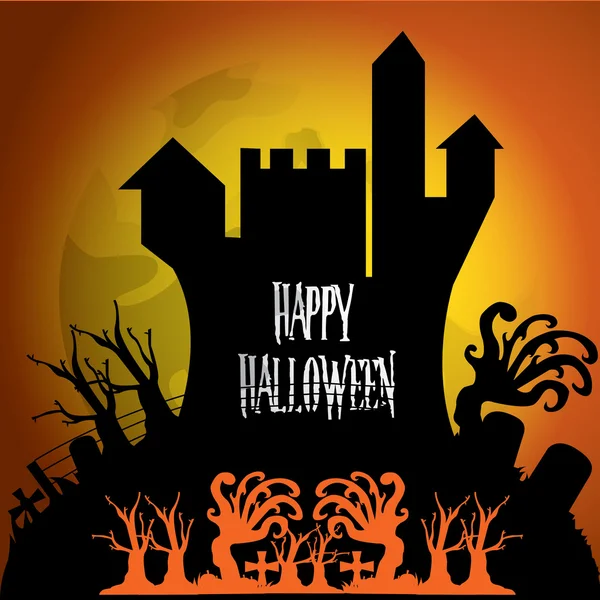 Fondo de halloween coloreado — Vector de stock