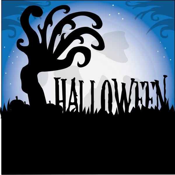 Fondo de halloween coloreado — Vector de stock