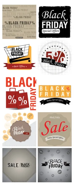 Black Friday Backgrounds — Stock Vector