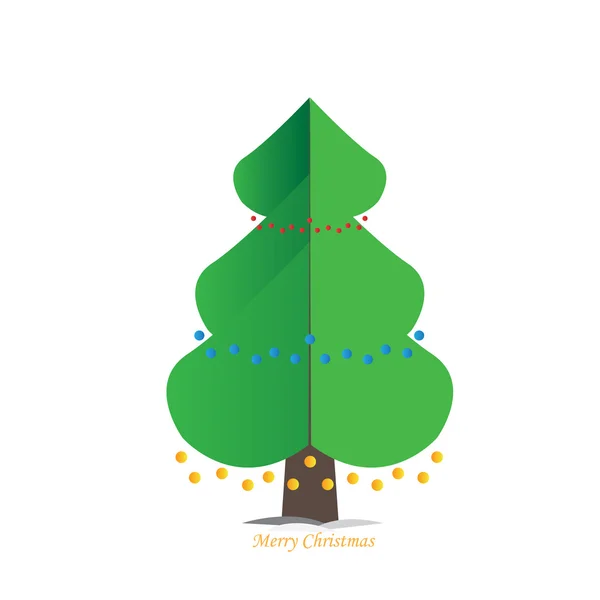 孤立したクリスマスツリー — ストックベクタ