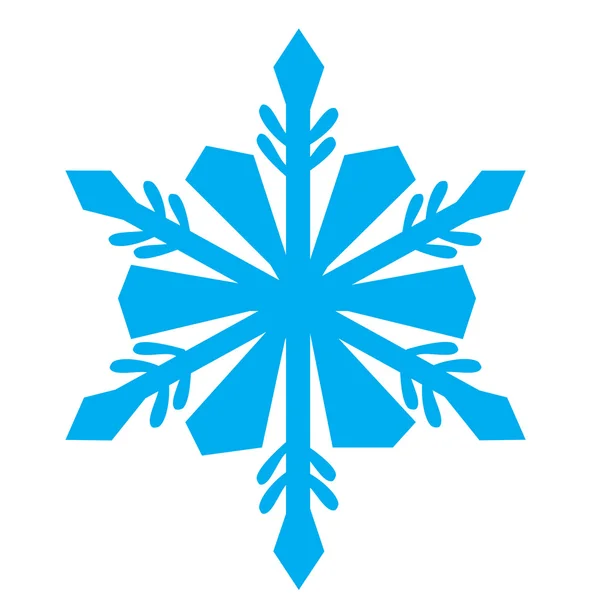 Copo de nieve azul aislado — Archivo Imágenes Vectoriales