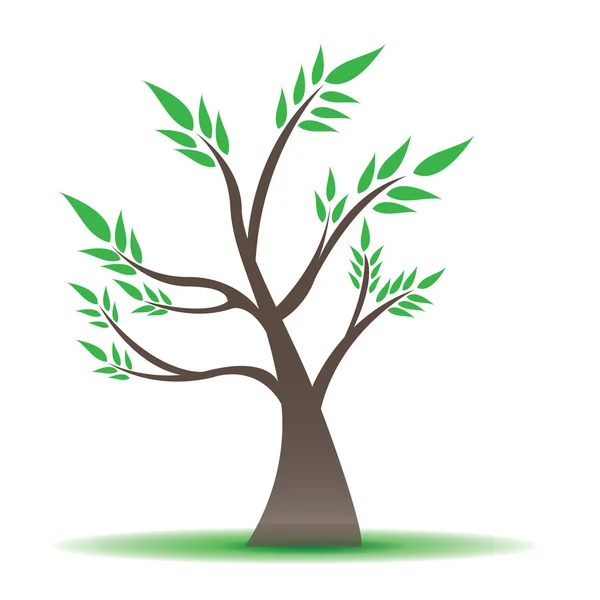 격리 된 추상적인 나무 — 스톡 벡터