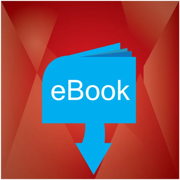Renkli Ebook simgesi — Stok Vektör
