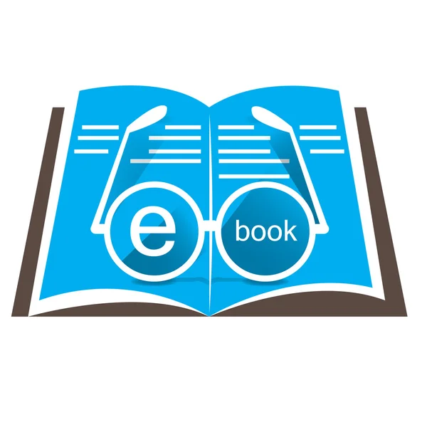 Farbiges eBook-Symbol — Stockvektor