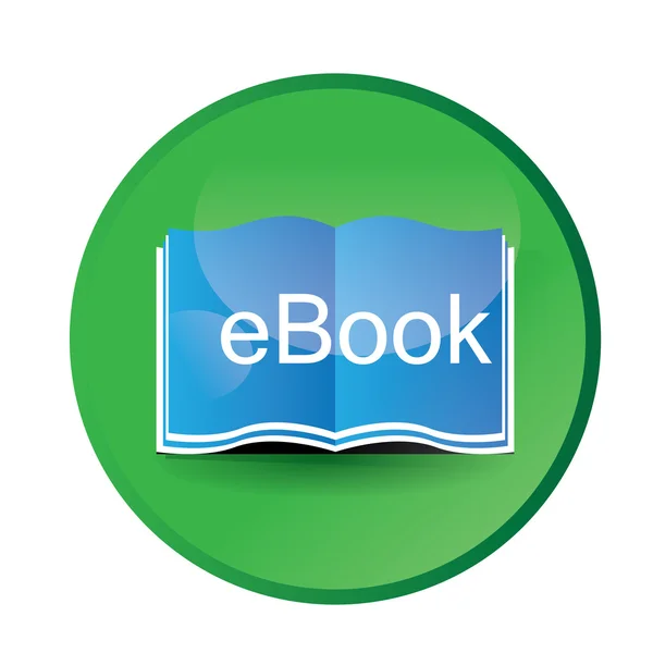 Colored Ebook icon — Stock Vector