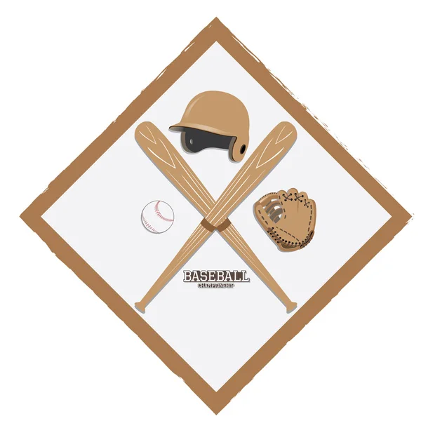 Emblemas de béisbol ISolated — Archivo Imágenes Vectoriales