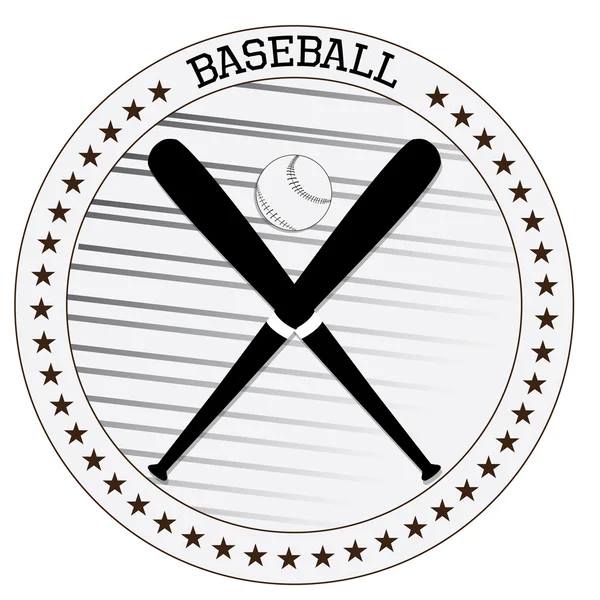 Vereinzelte Baseball-Embleme — Stockvektor