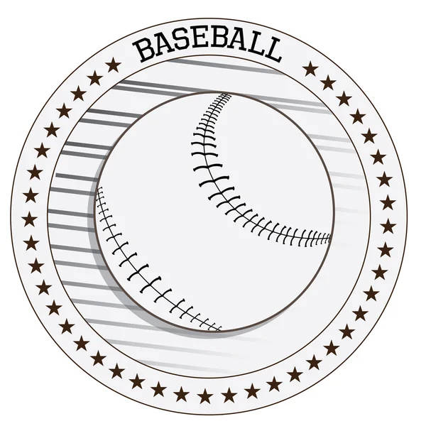 Emblèmes de baseball isolés — Image vectorielle