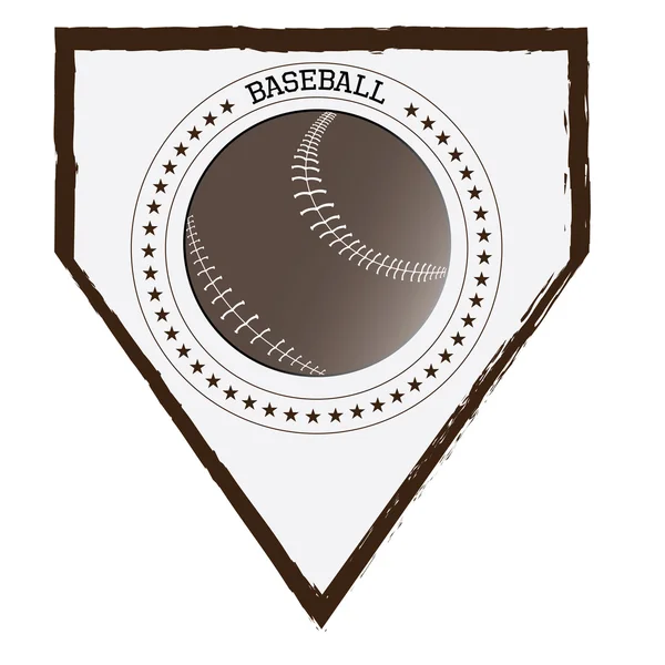 Emblemi di baseball isolati — Vettoriale Stock