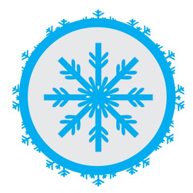 İzole kar tanesi simgesi
