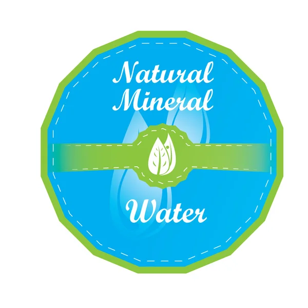 Água mineral isolada — Vetor de Stock
