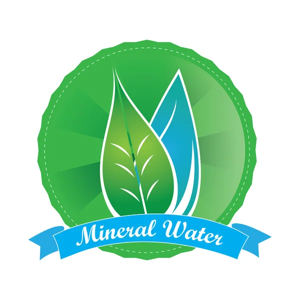 Agua mineral aislada — Archivo Imágenes Vectoriales
