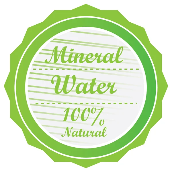 Agua mineral aislada — Vector de stock