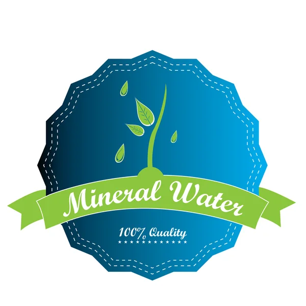 Água mineral isolada — Vetor de Stock