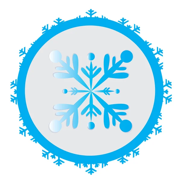 Icono de copo de nieve aislado — Archivo Imágenes Vectoriales
