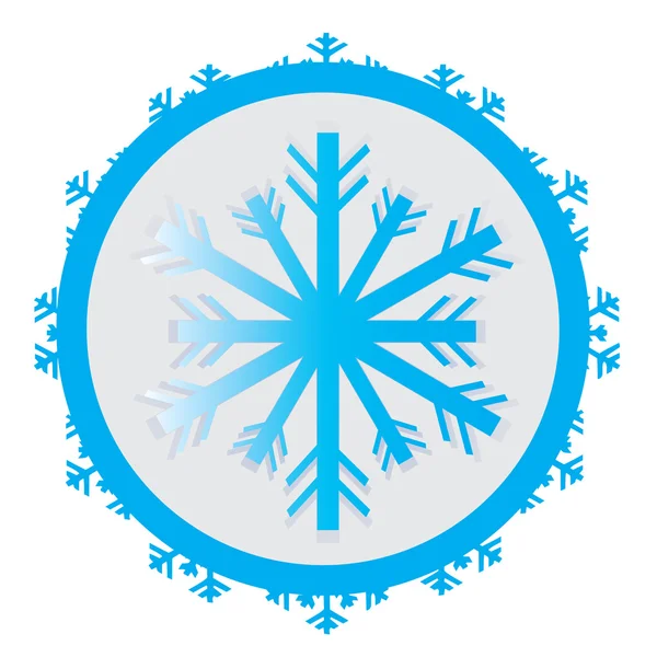 Icono de copo de nieve aislado — Vector de stock