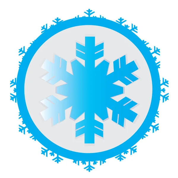 Изолированная икона снежинки — стоковый вектор