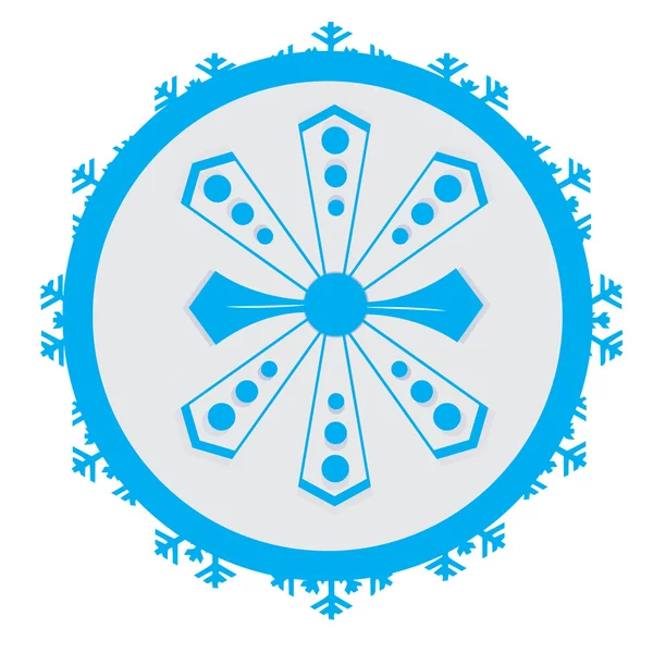 Isolerad snöflingsikon — Stock vektor