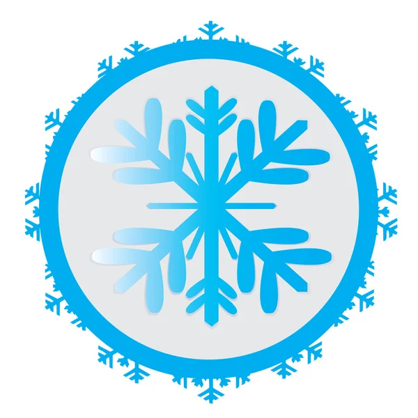 Geïsoleerde sneeuwvlok pictogram — Stockvector