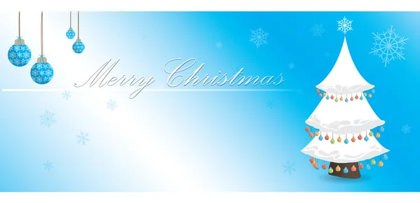 Gekleurde kerst banner — Stockvector