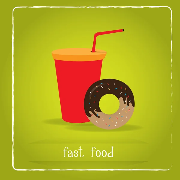 Heerlijk fastfood — Stockvector