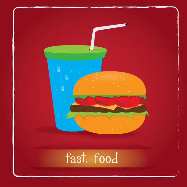 Heerlijk fastfood — Stockvector