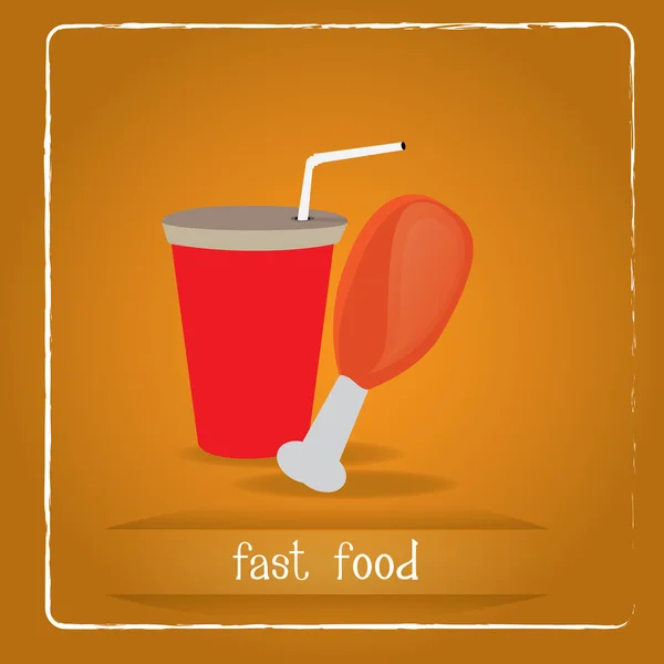 Heerlijk fastfood — Stockvector