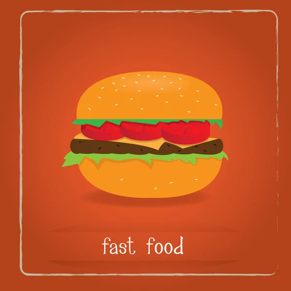 Heerlijk fastfood — Stockvector