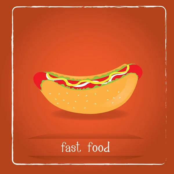 Heerlijk fastfood — Stockvector