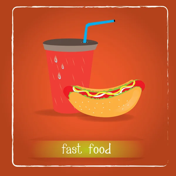 Heerlijk fastfood — Stockvector