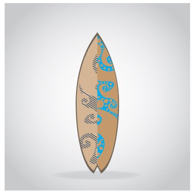 Doku ile izole sörf tahtası