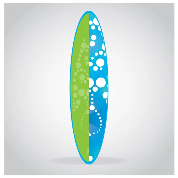Geïsoleerde Surfboard met textuur — Stockvector