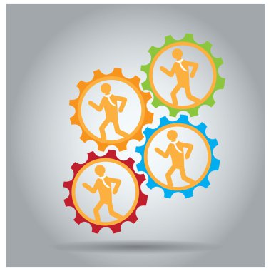 soyut ekip çalışması kavramı