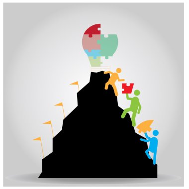 soyut ekip çalışması kavramı