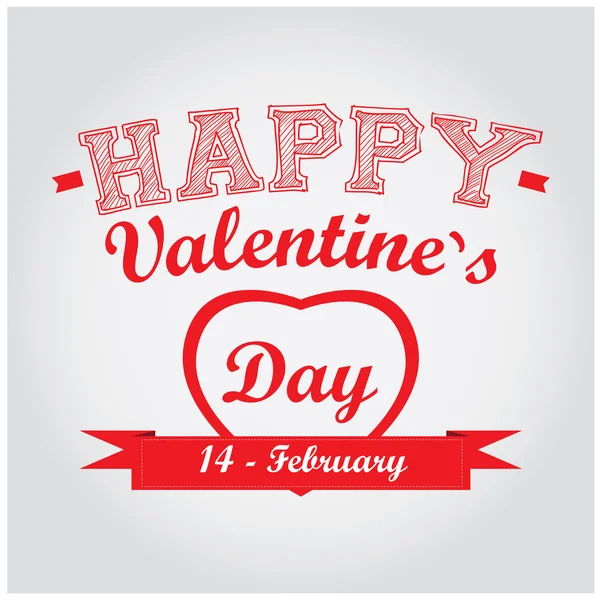 Happy valentine's day — Stock Vector