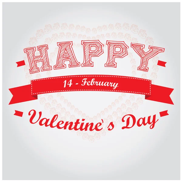 Happy valentine's day — Stock Vector