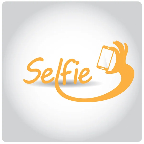 Illustration de concept selfie — Image vectorielle