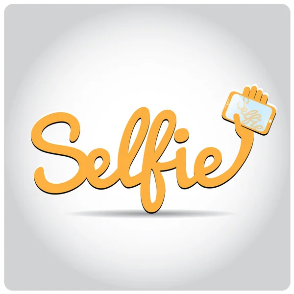Illustration de concept selfie — Image vectorielle