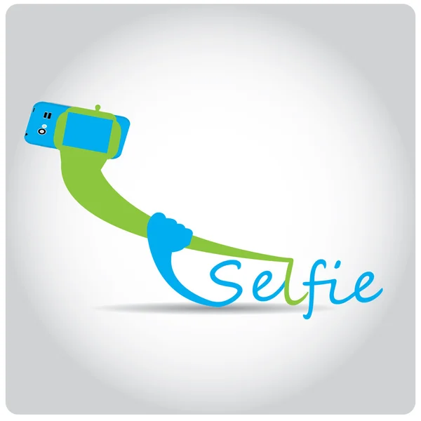 Illustration de concept selfie — Image vectorielle