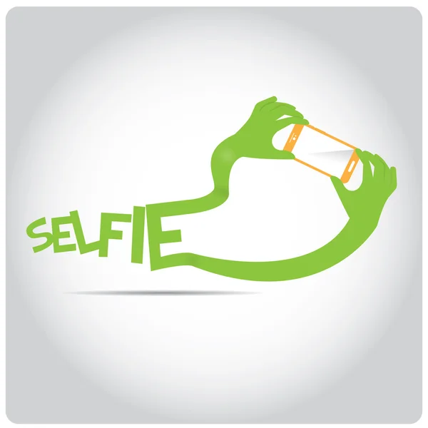 Illustration de concept selfie — Image vectorielle