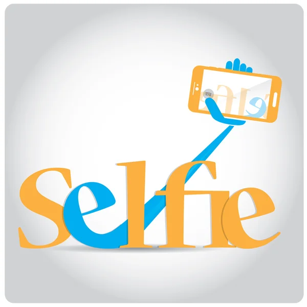 Illustration de concept selfie — Image vectorielle