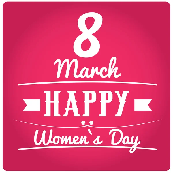 Szczęśliwego Dnia Kobiet — Wektor stockowy