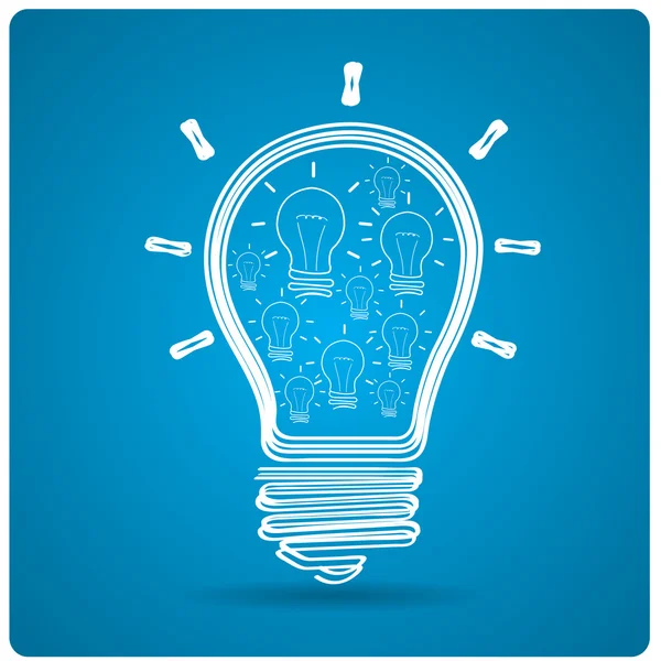 Lightbulb Conceptual idea — Stock Vector