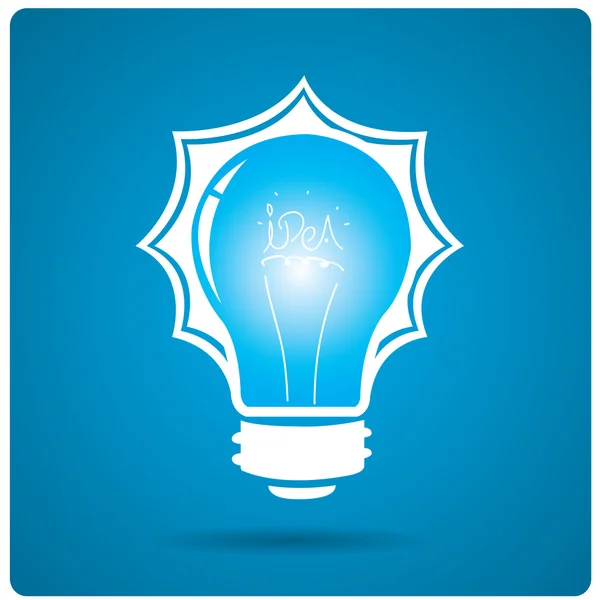 Žárovka koncepční myšlenka — Stockový vektor